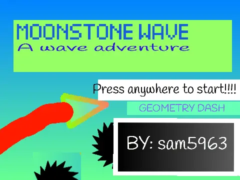 Moonstone Wave gameplay showing the wave icon navigating a space-themed level