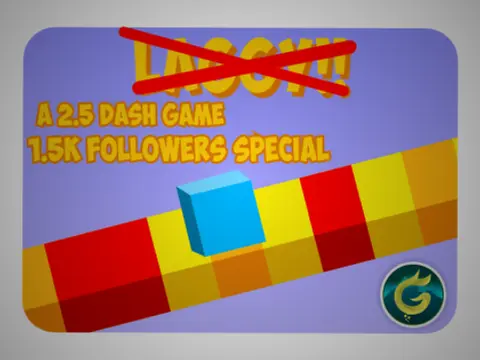 Non Laggy A 2.5D Dash Geometry Dash game screenshot