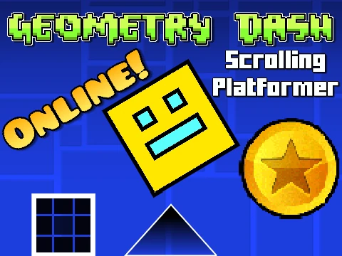 Play Online Scrolling Geometry Dash Platformer game