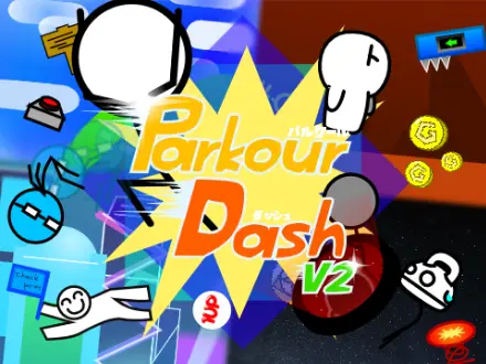 Parkour Dash V2.17 Game Logo - Geometry Dash Parkour Game