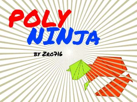 PolyNinja Game Cover - Slice Polygons Free Online