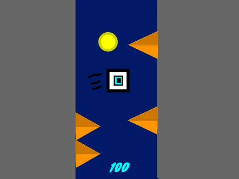 Rainy Square Dash Geometry Dash gameplay screenshot