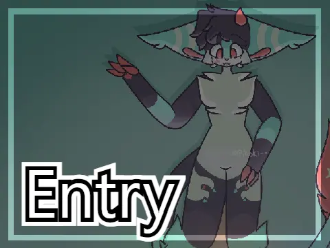 Artwork for Rhythm Game Contest Entry, depicting Arlo playing Dance Dance Revolution