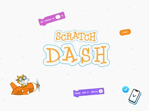 Scratch Dash game by BitBoinG, showing character and blocks