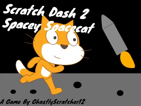 Scratch Dash 2: Spacey Spacecat - A platformer game with wall jumping mechanics