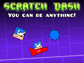Scratch Dash Bonus - A Geometry Dash game featuring original soundtrack music