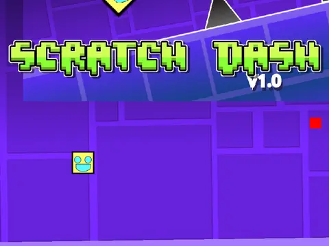 Scratch Dash Geometry Dash Online Game Logo