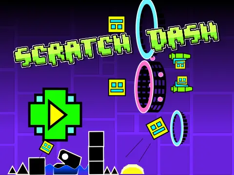 Scratch Dash Beta v1.0 - A Geometry Dash style game on Scratch