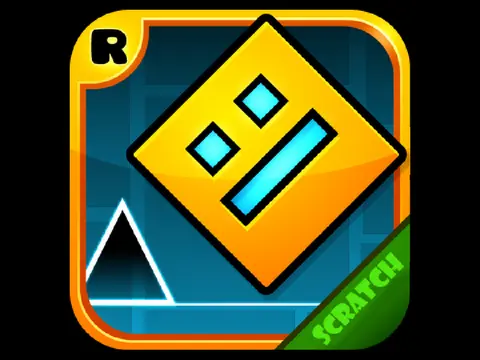 Scratch Geometry Dash Enhanced Game Logo - Community Levels