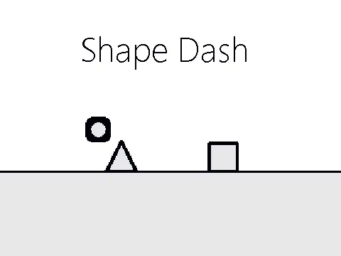 Shape Dash Geometry Dash Game Logo