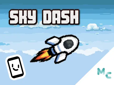 Sky Dash Demo aerial rhythm platformer game cover