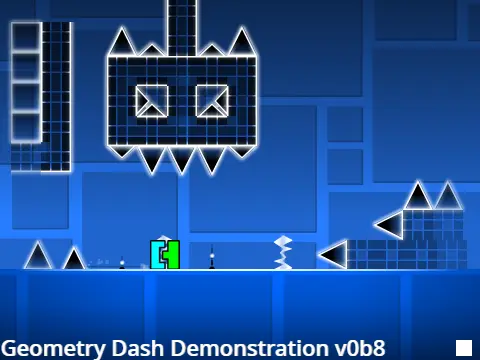Slaughterhouse Geometry Dash gameplay screenshot showing challenging obstacles