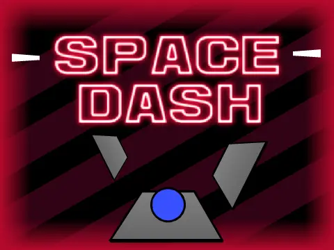 Space Dash Geometry Dash Game Logo