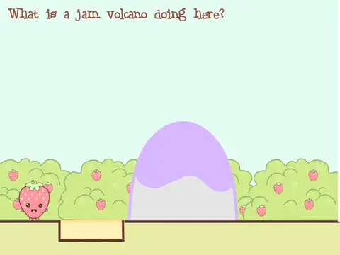 Strawberry Dash Platformer Fruit Themed Cover
