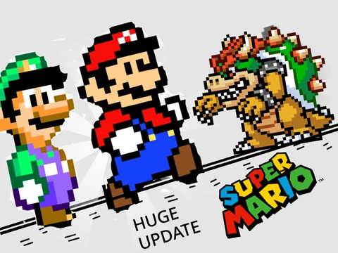 Super Mario Run game screenshot showing Mario auto-running