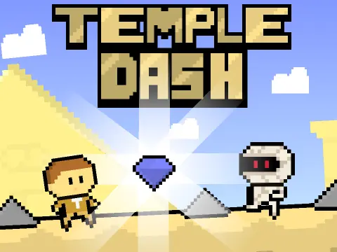 Temple Dash Geometry Dash Game Cover Image