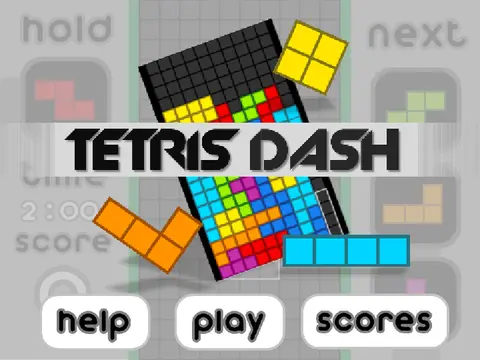 Tetris Dash Version 1.1 Logo - Puzzle Block Game