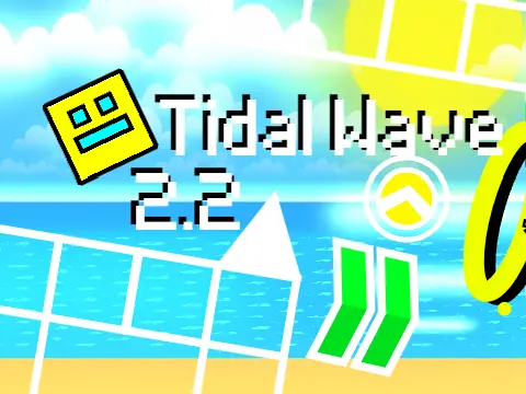 Logo for Tidal Wave 2.2 Sequel to Dash custom Geometry Dash game