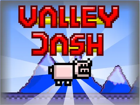 Valley Dash Geometry Dash nature-themed gameplay