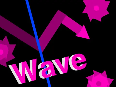 Wave Fairy Dust Geometry Dash wave mode gameplay screenshot