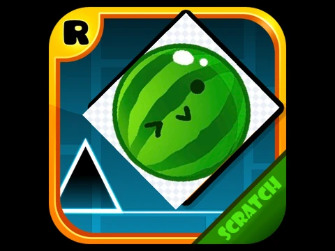 Play Geometry Dash v1.5 Watermelon Version online