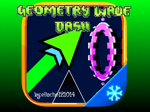 Geometry Wave Dash Remix - A community-developed wave dash game