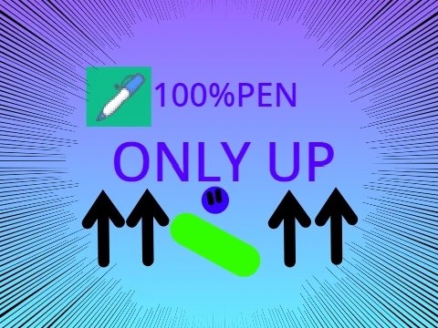 100 PEN ONLY UP ver2.0.1 Game Logo - Pen Obstacle Challenge