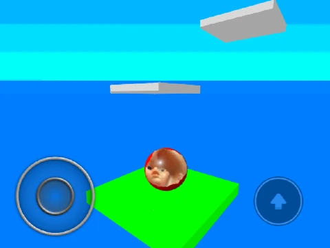 3D Only Up Baby Remix gameplay featuring cute baby character climbing colorful platforms