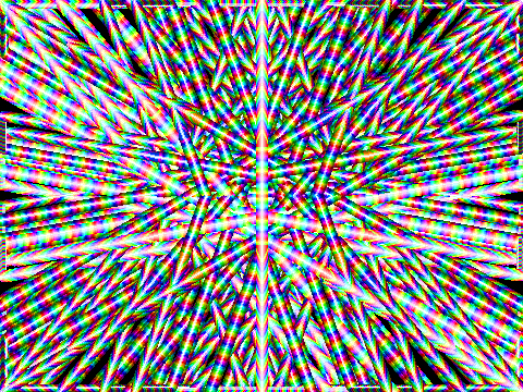 Advanced Kaleidascope 7 game cover, showcasing vibrant and abstract kaleidoscopic patterns and dreamlike landscapes