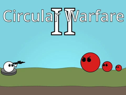 Circular Warfare 2 gameplay with circular platforms and combat