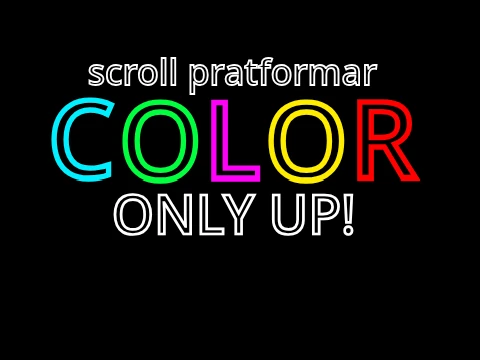 Color Only Up Game Logo - A vibrant colorful obstacle course game