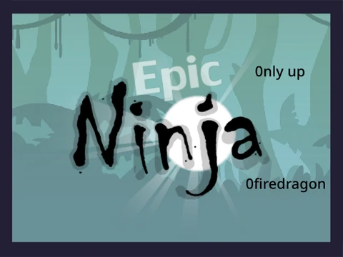 Epic Ninja Only Up Game Screenshot - Ninja character climbing obstacles