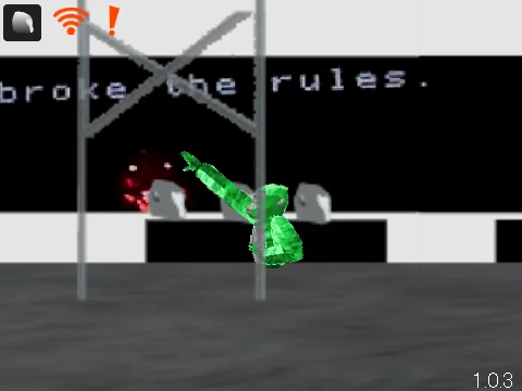 Gorilla Tag 2D ONLY UP gameplay screenshot showing climbing mechanics