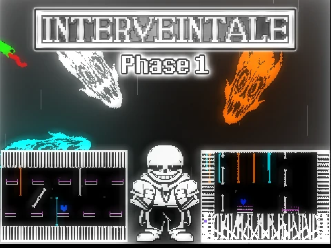 Interveintale YU Sans Phase1 - Undertale-inspired only up platformer with narrative elements