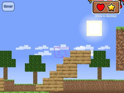 Minecraft style Only Up game with voxel climbing challenges