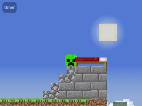 Minecraft Only Up Game Screenshot - Vertical Parkour Adventure
