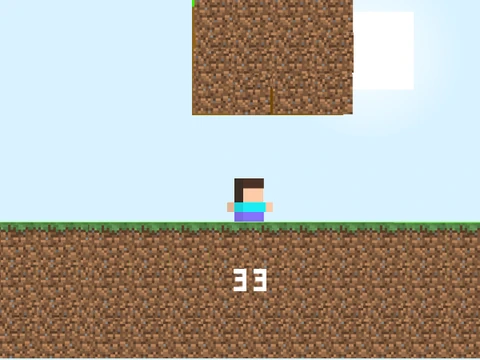 Minecraft Only Up v3 game cover showing blocky character climbing