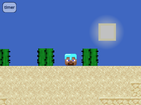 Minecraft Only Up Version 6 Game Cover - Block Style Platformer