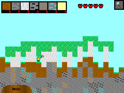 Miner game logo cover image for a digging and climbing survival game