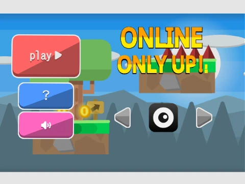 Online Only Up Easy Version simplified climbing game screenshot