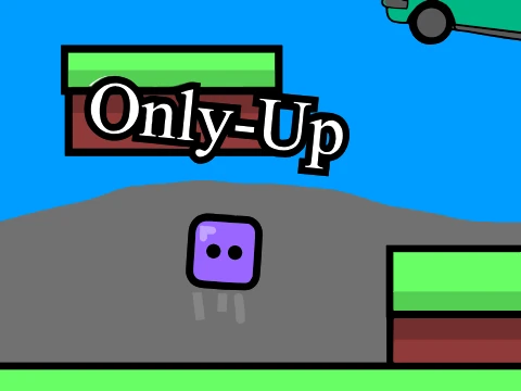 Only-Up game cover showing vertical climbing challenge