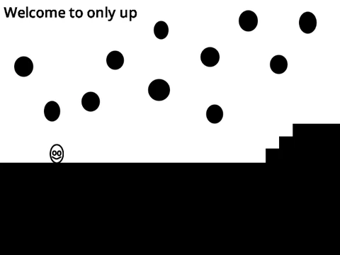 Only Up! online game cover art, parkour climbing adventure