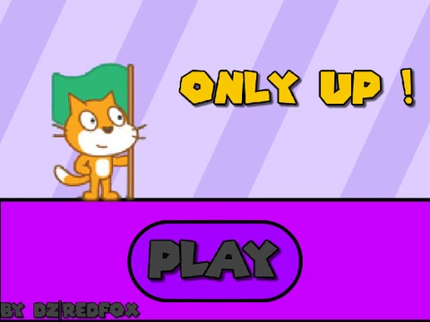 Only up p1 gameplay screenshot showing introductory climbing platforms