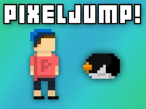 ONLY UP The Chaotic Pixel Jump v.1 Game Logo