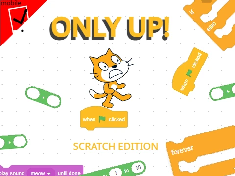ONLY UP v1.15 gameplay showing updated graphics and new climbing obstacles