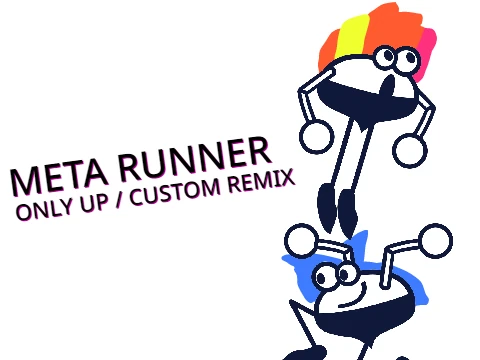 Rhythm Heaven Custom Remix Only Up Meta Runner Gameplay Screen