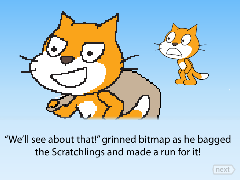 Scratchario Game Logo Cover - A fun only up platformer