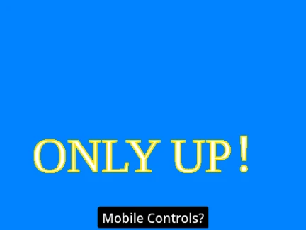 Triangle Only Up game showing triangular platforms and climbing mechanics
