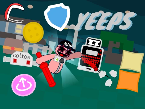 Yeeps - Minimalist fast-paced only up reaction and platform game