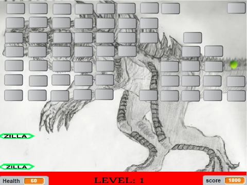Zilla The Awesome 2 game cover art featuring the character Zilla ready to climb